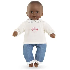 Vêtement pour poupon 30 cm : T-shirt et jean- Week-end à paris - Corolle