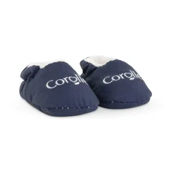 Vêtement pour poupon 30 cm : Chaussons bleu marine - Corolle