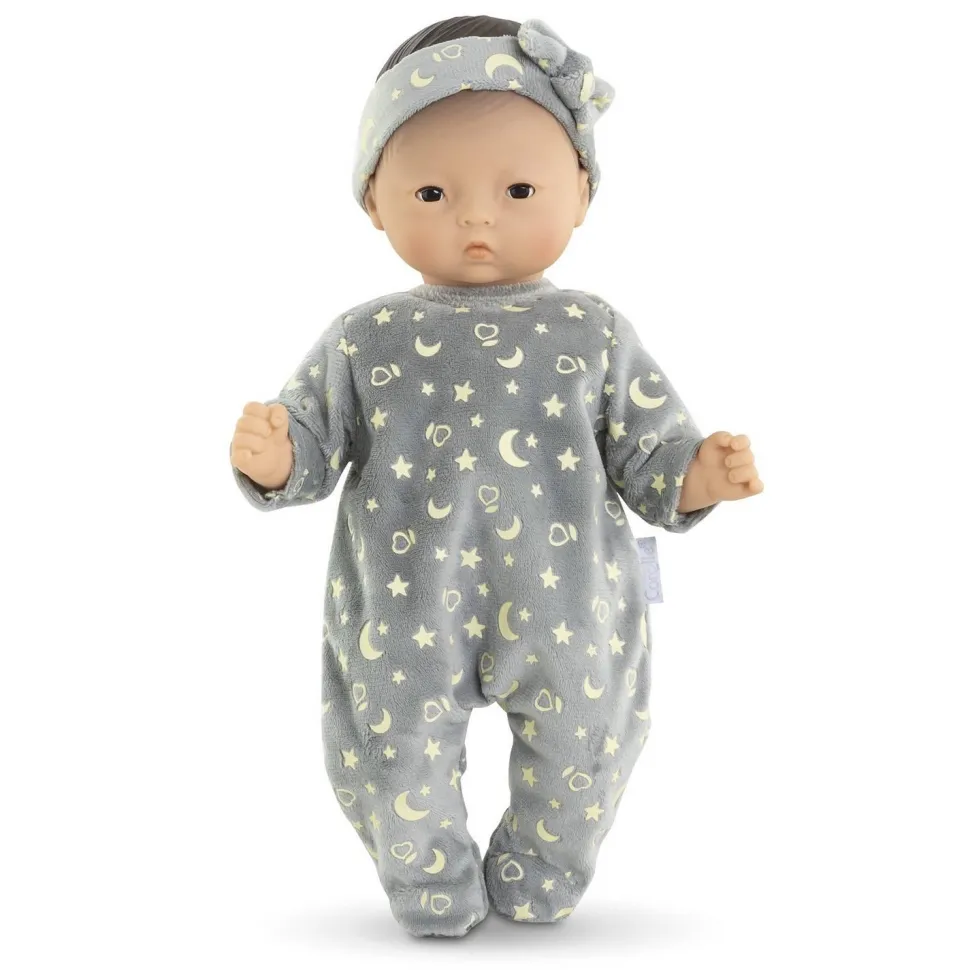 Vêtement pour poupon 30 cm : Pyjama brille dans la nuit & bandeau - Corolle