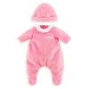 Vêtements pour grands poupons 36 cm Mon classique Corolle : Pyjama Rose et Bonnet - Corolle
