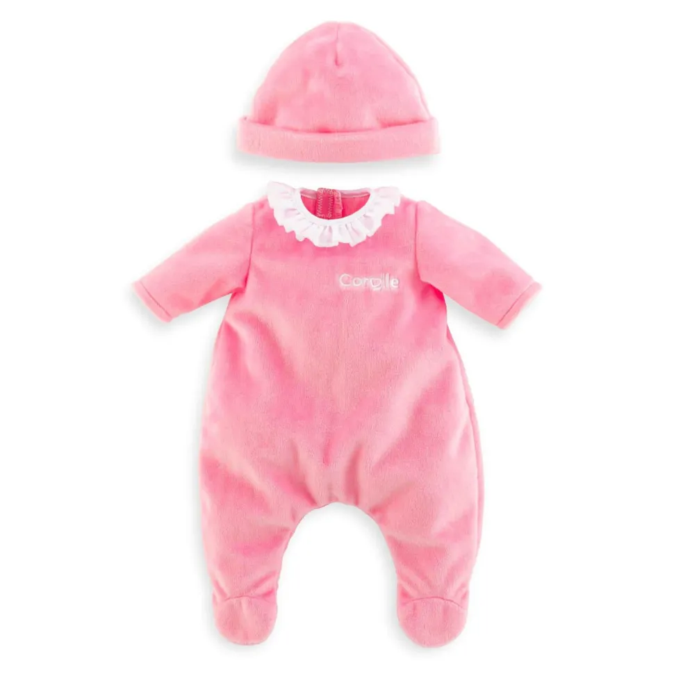Vêtements pour grands poupons 36 cm Mon classique Corolle : Pyjama Rose et Bonnet - Corolle