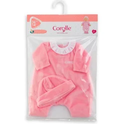 Vêtements pour grands poupons 36 cm Mon classique Corolle : Pyjama Rose et Bonnet - Corolle