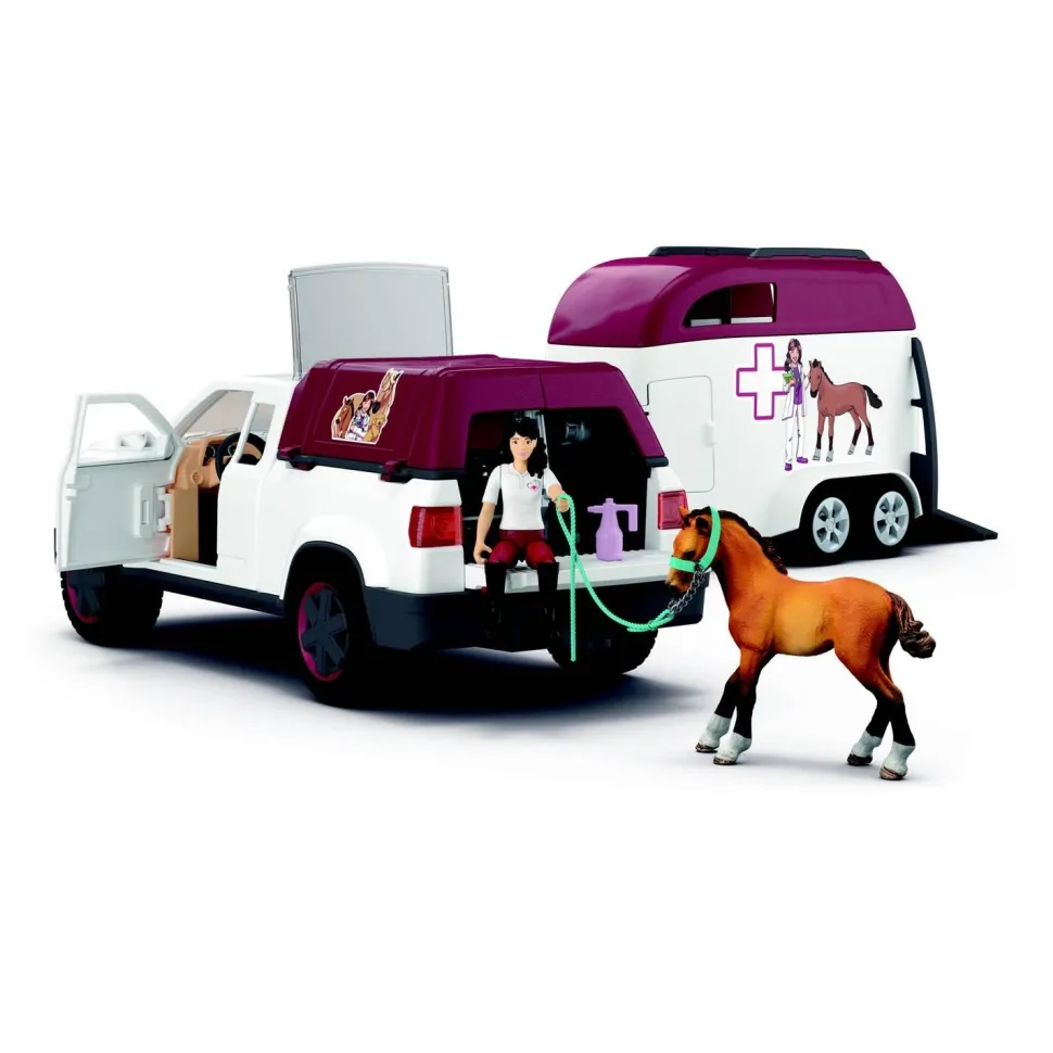 Vétérinaire mobile avec remorque - Schleich