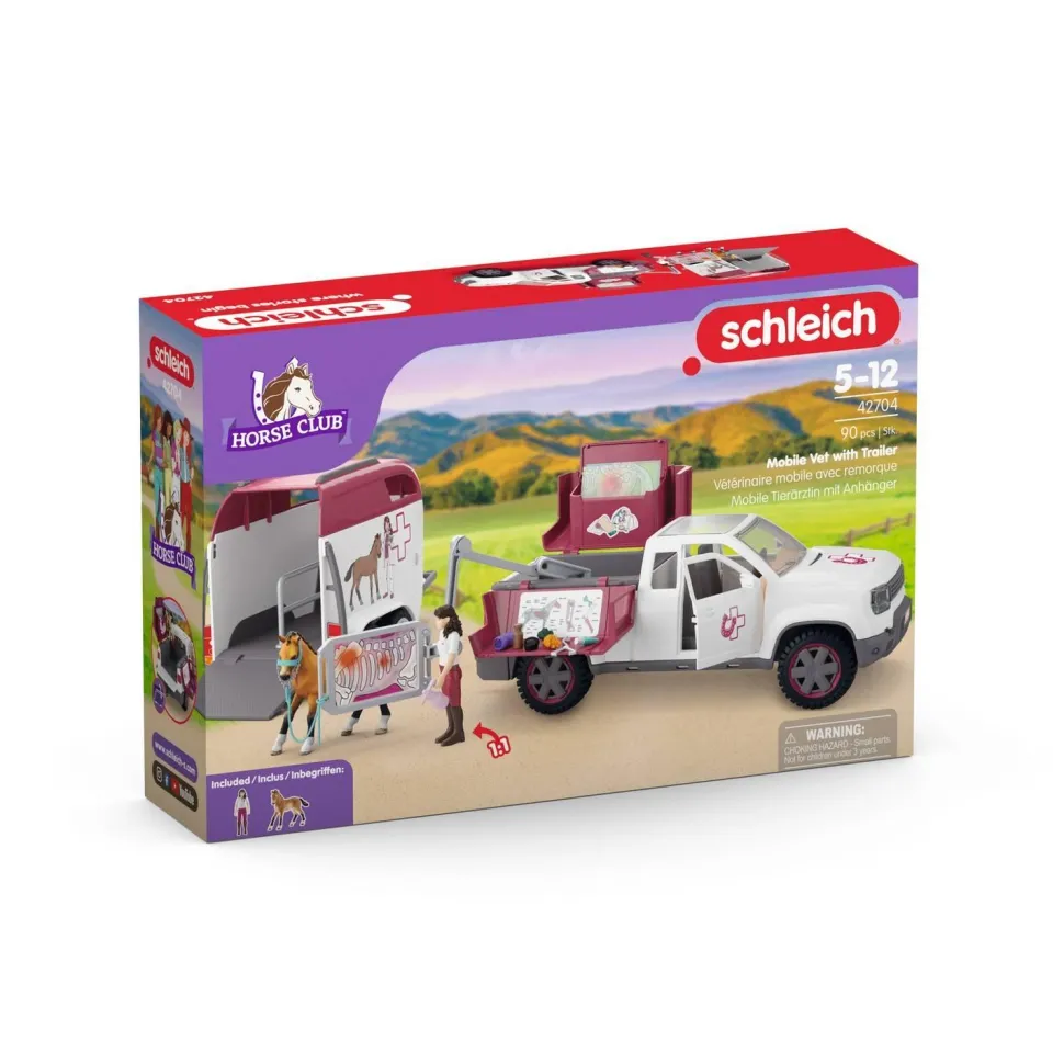 Vétérinaire mobile avec remorque - Schleich