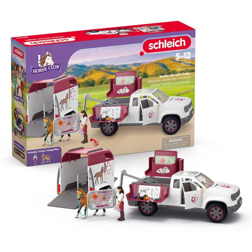 Vétérinaire mobile avec remorque - Schleich