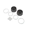 Wheel, Black; Beadlock, Silver (2): DBXL-E - Losi - TLR