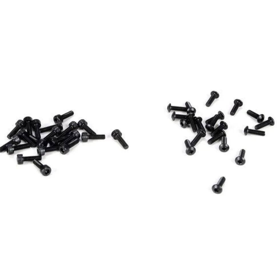 Wheel Screw Set, 3x10mm BH & Cap (20ea): 5TT - Losi - TLR