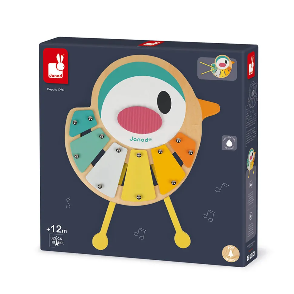 Xylophone en bois Oiseau pure - Janod
